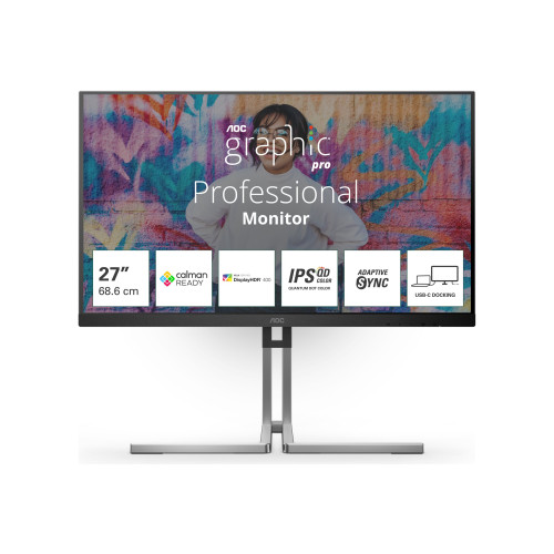 AOC AOC Q27U3CV - Graphic Pro Series - LED-skärm - QHD - 27" - HDR