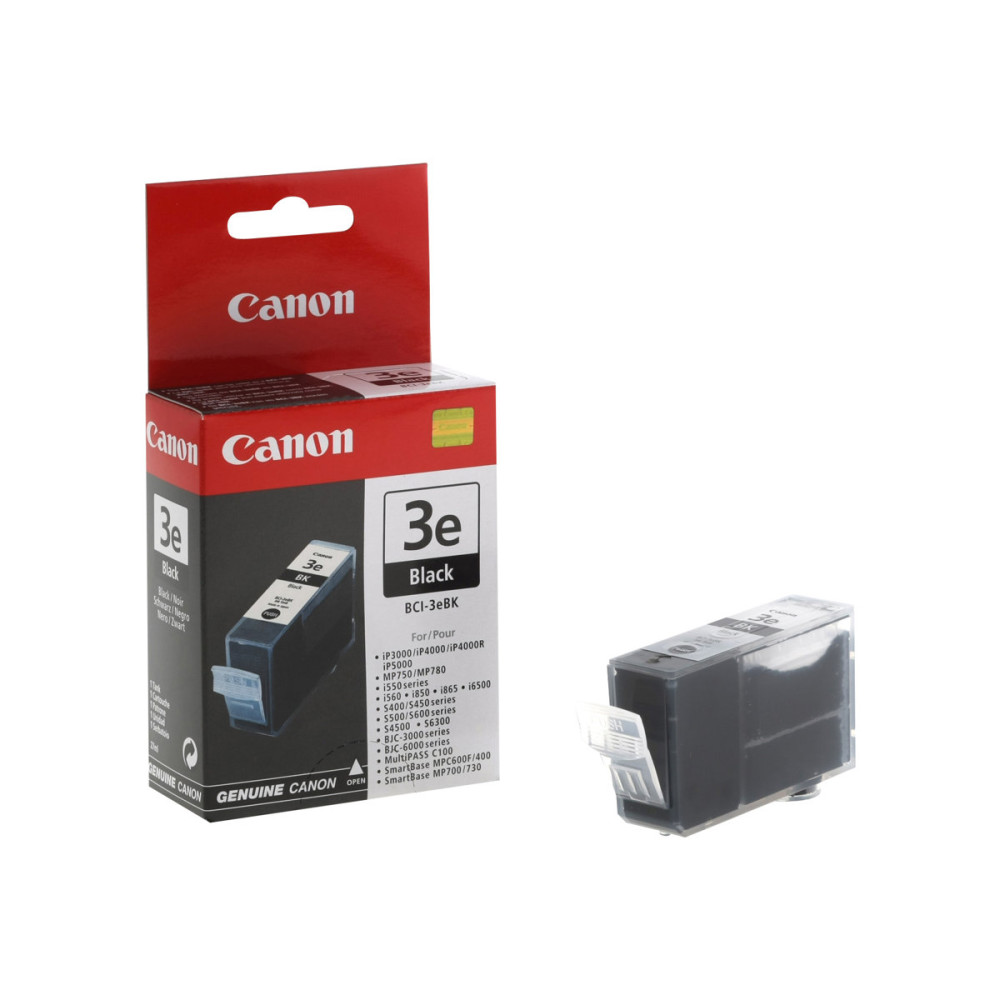 Produktbild för Canon BCI-3eBK - svart - original - bläcktank