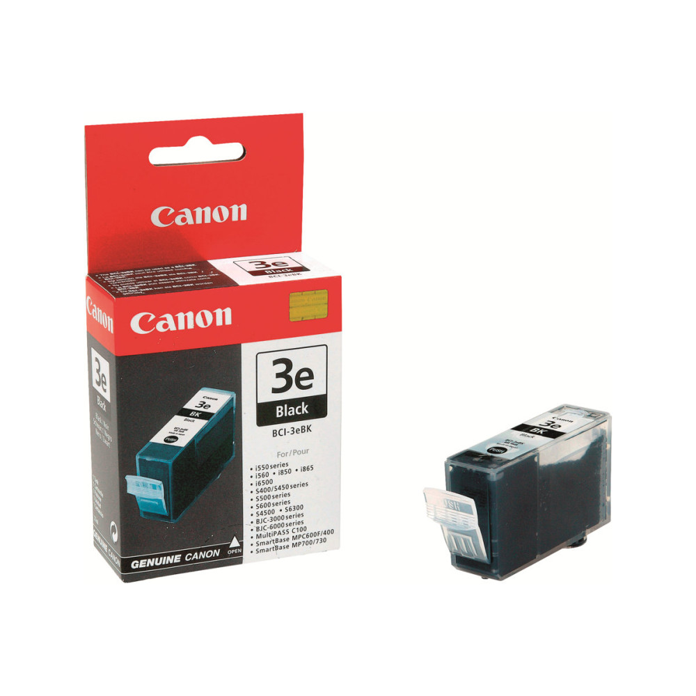 Produktbild för Canon BCI-3eBK - svart - original - bläcktank