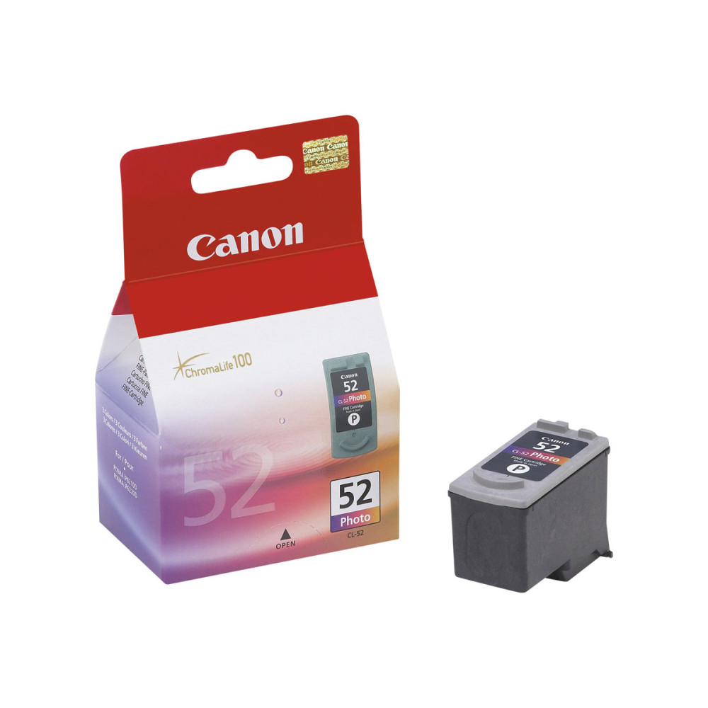 Produktbild för Canon CL-52 - färg (ljus cyan, ljus magenta, svart) - original - bläcktank