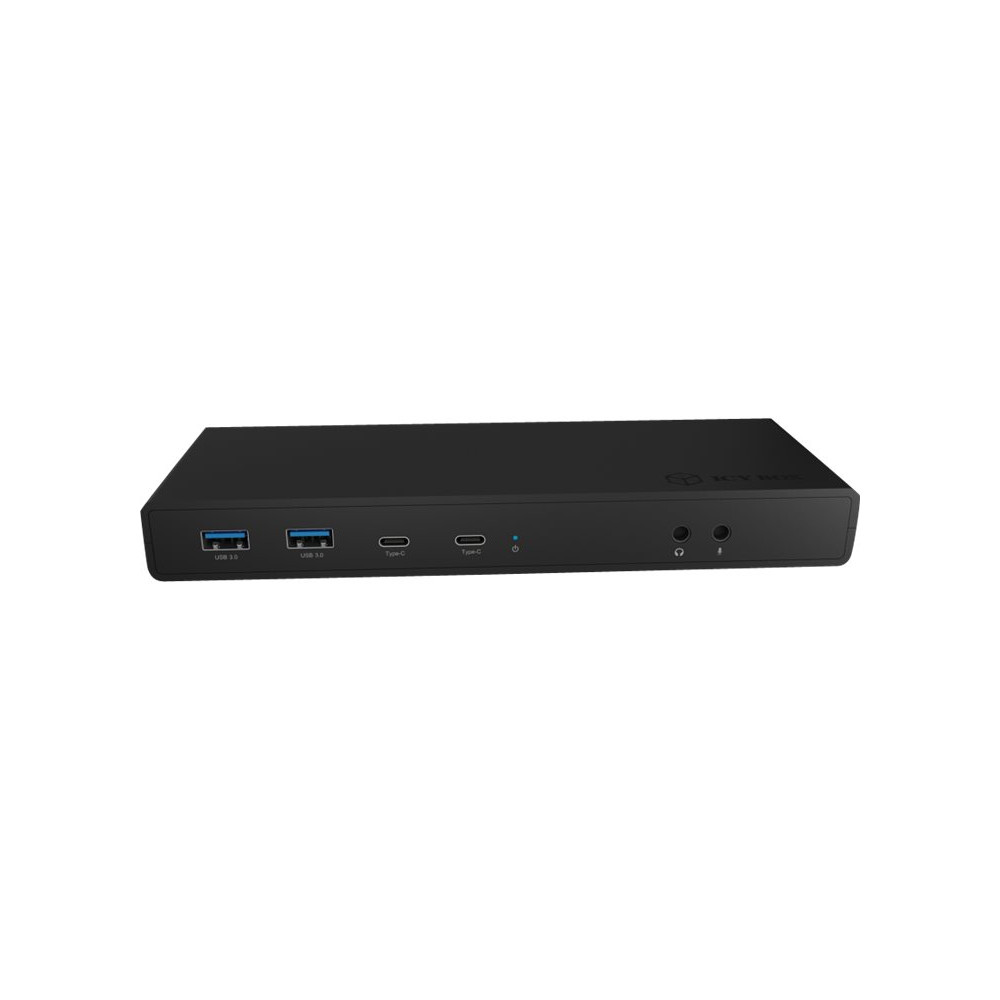 Produktbild för ICY BOX IB-DK2245AC - dockningsstation - USB-C / Thunderbolt 3 - 2 x DP, 2 x HDMI - 1GbE
