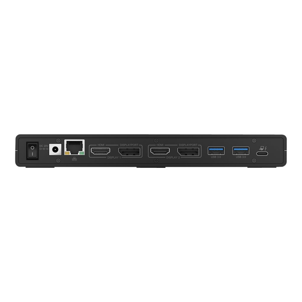 Produktbild för ICY BOX IB-DK2245AC - dockningsstation - USB-C / Thunderbolt 3 - 2 x DP, 2 x HDMI - 1GbE
