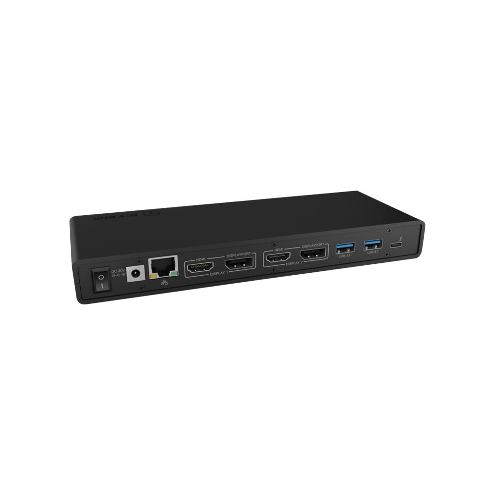 Produktbild för ICY BOX IB-DK2245AC - dockningsstation - USB-C / Thunderbolt 3 - 2 x DP, 2 x HDMI - 1GbE
