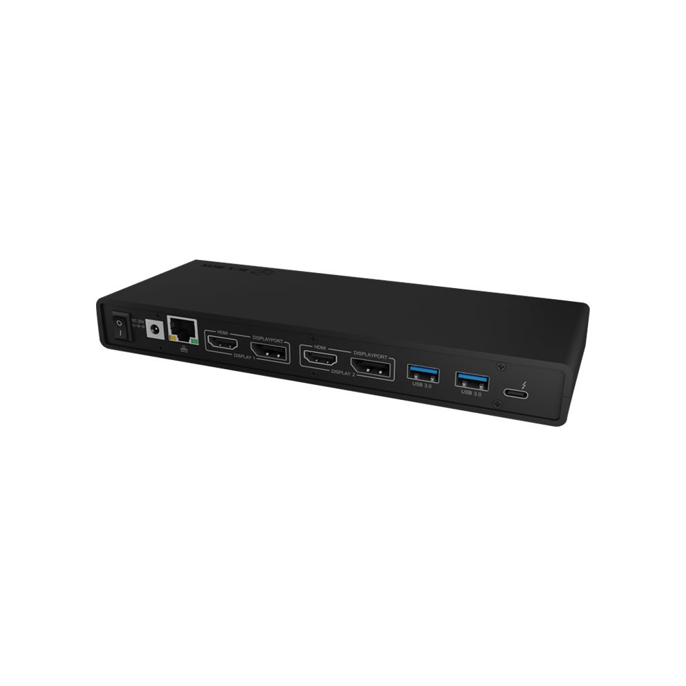 Produktbild för ICY BOX IB-DK2245AC - dockningsstation - USB-C / Thunderbolt 3 - 2 x DP, 2 x HDMI - 1GbE