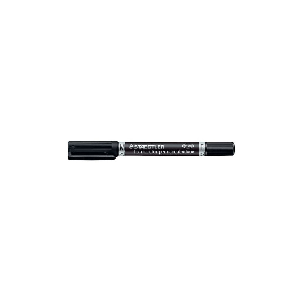 Produktbild för Märkpenna LUMOCOLOR DUO perm. F M svart