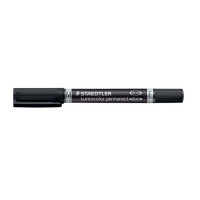 Produktbild för Märkpenna LUMOCOLOR DUO perm. F M svart