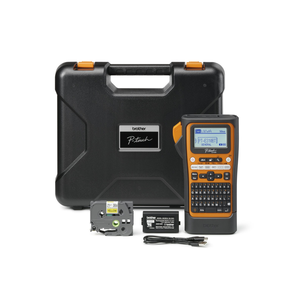 Produktbild för Brother P-Touch PT-E310BTVP - etikettskrivare - svartvit - termisk överföring