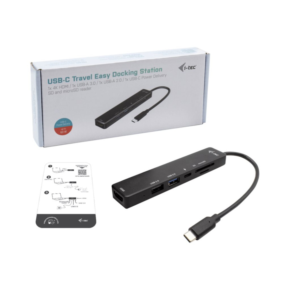 Produktbild för i-Tec Travel Easy Dock - dockningsstation - USB-C / Thunderbolt 3 - HDMI