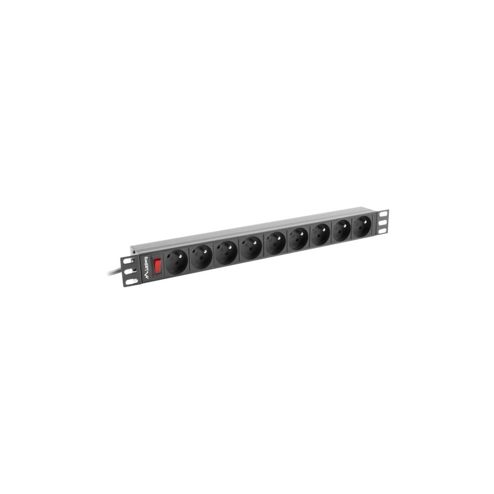 Produktbild för Lanberg PDU-09E-0300-BK - kraftdistributionsenhet - 4000 watt