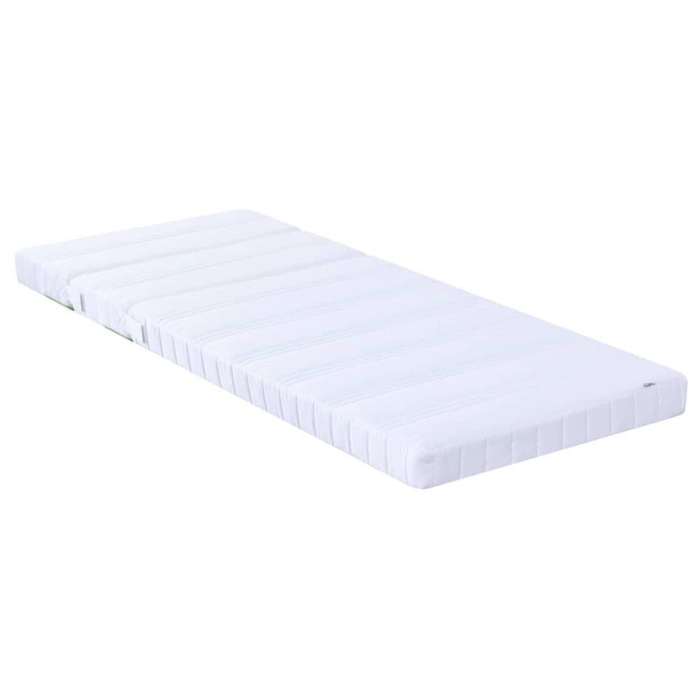 Produktbild för Utbyggbar skummadrass 80 x 200 cm Vit