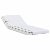 Produktbild för Utvecklingsbar Skummadrass 80 x 200 cm Vit