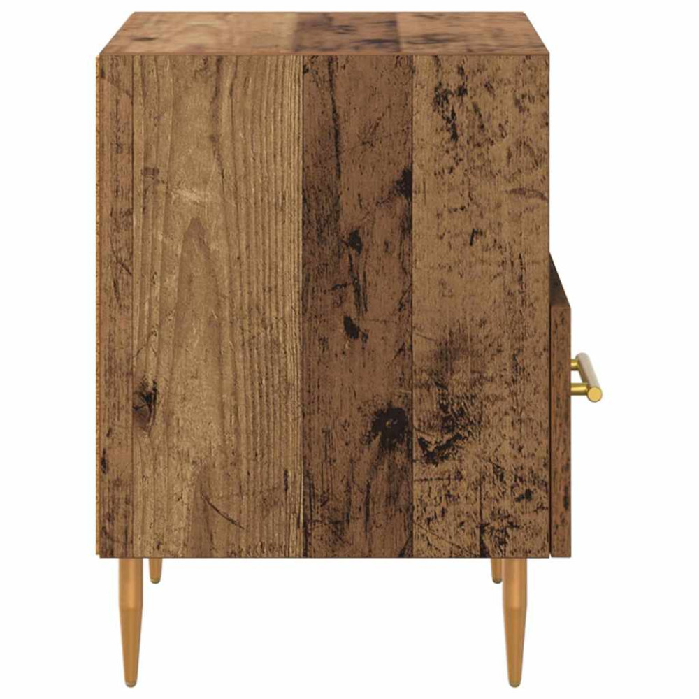 Produktbild för Sängbord med låda Brun 40 x 35 x 47,5 cm Konstruerat trä