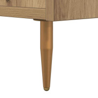 Produktbild för Sängbord med låda 2 pcs Brun 40 x 35 x 47,5 cm Konstruerat trä