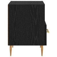 Produktbild för Sängbord med låda 2 pcs Svart 40 x 35 x 47,5 cm Konstruerat trä