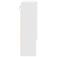 Produktbild för Spegelskåp Väggmonterad Vit 59 x 17 x 55 cm Konstruerat trä