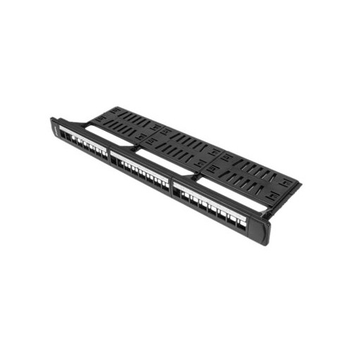 LANBERG Lanberg PPKS-1124-B - kopplingspanel (tom) - 1U - 19"