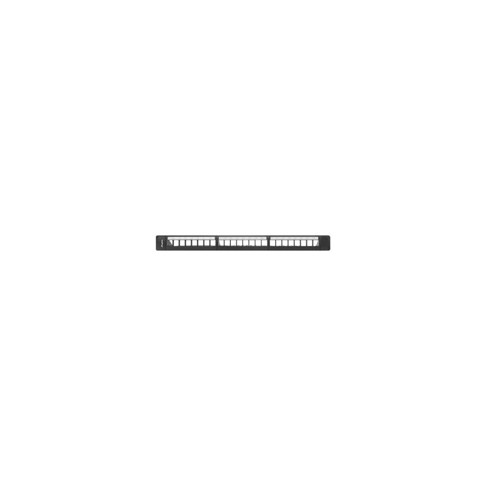 Produktbild för Lanberg PPKS-1124-B - kopplingspanel (tom) - 1U - 19"