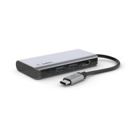 Produktbild för Belkin CONNECT 4-in-1 hubbadapter för flera portar - USB-C - HDMI