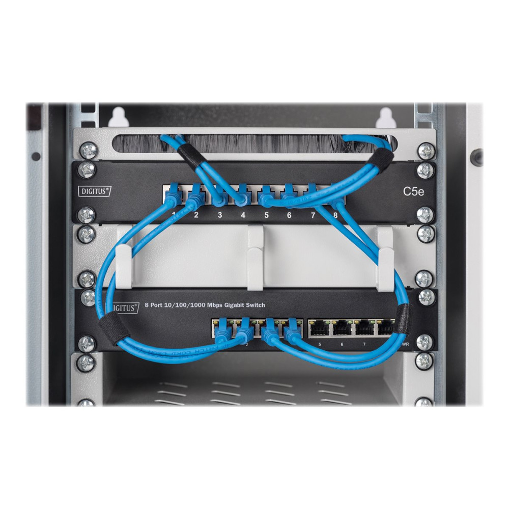 Produktbild för DIGITUS DN-95331 - switch - 8 portar - Administrerad - rackmonterbar