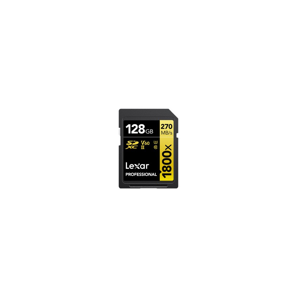 Produktbild för Lexar Professional GOLD Series - flash-minneskort - 128 GB - SDXC UHS-II