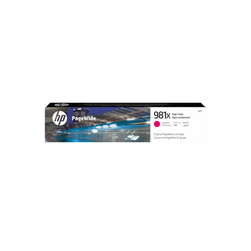 Hewlett-Packard HP 981X - Lång livslängd - magenta - original - PageWide - bläckpatron