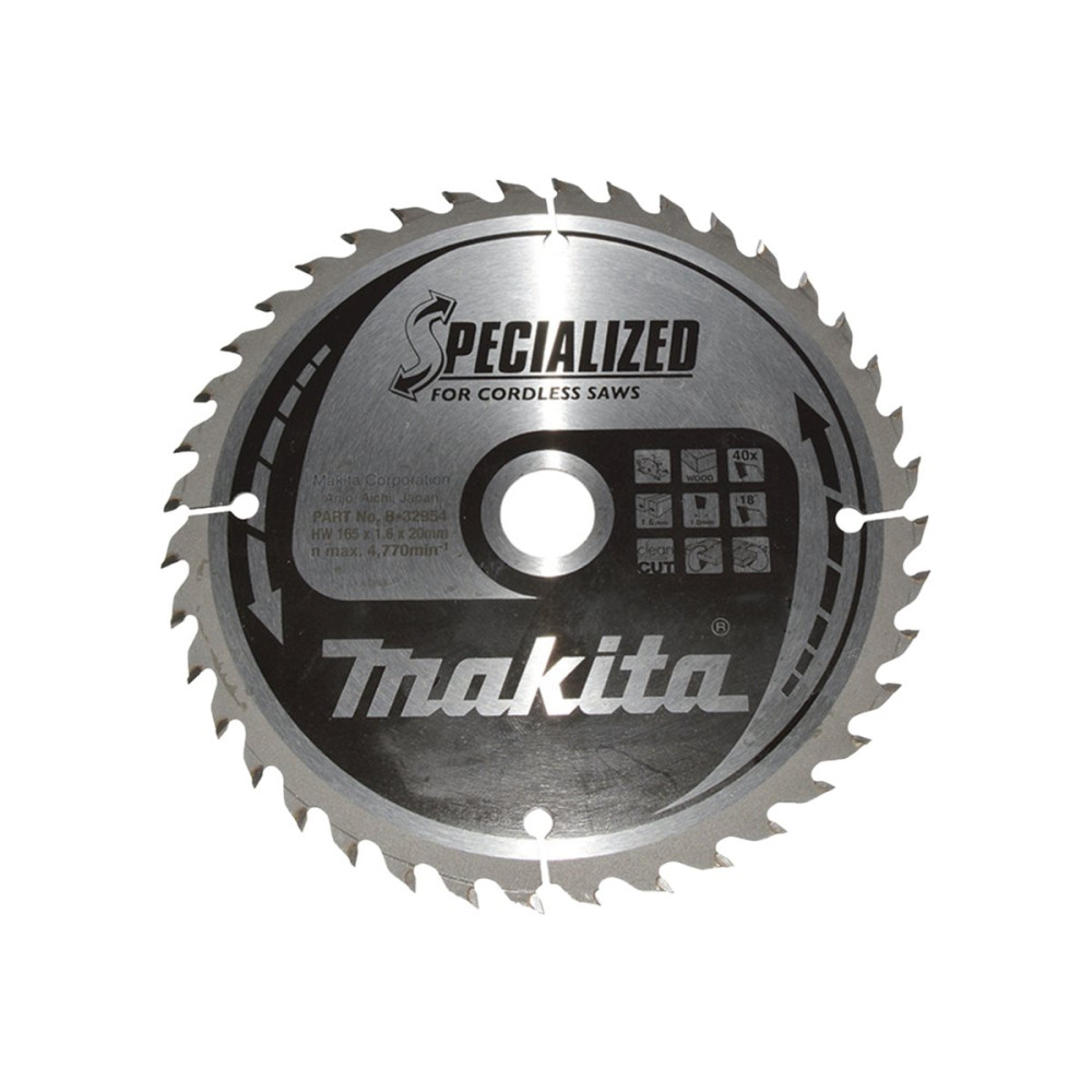 Produktbild för Makita Specialized cirkelsågblad - för trä