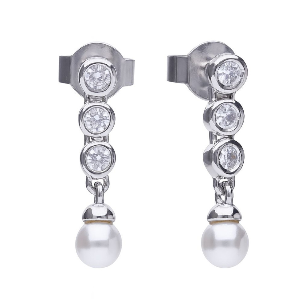 Produktbild för DIAMONFIRE 6218571111 - Earrings Dam (3CM)