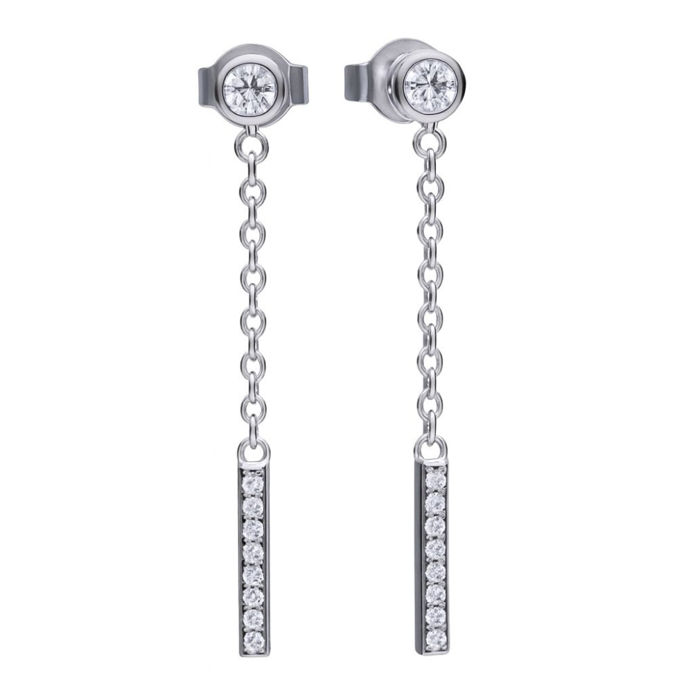 Produktbild för DIAMONFIRE 6219191082 - Earrings Dam (3CM)