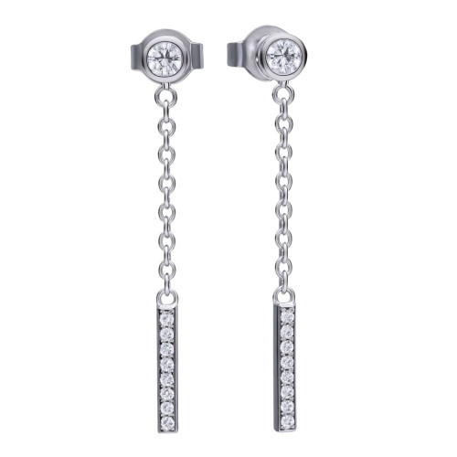 Diamonfire DIAMONFIRE 6219191082 - Earrings Dam (3CM)
