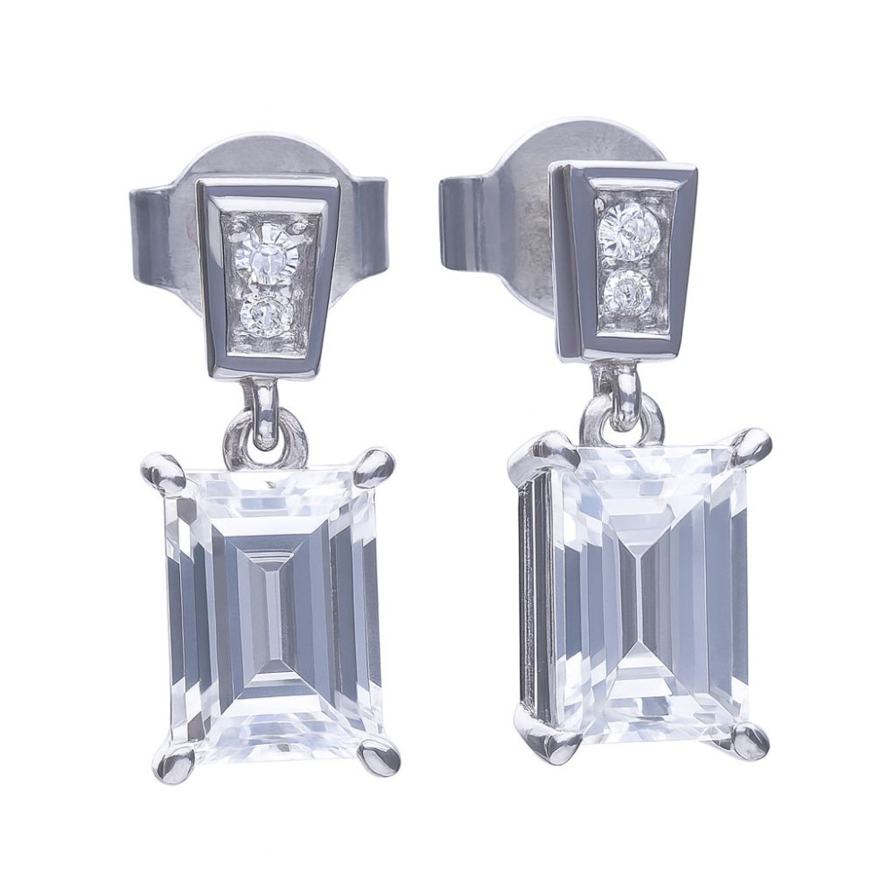 Produktbild för DIAMONFIRE 6220601082 - Earrings Dam (3CM)