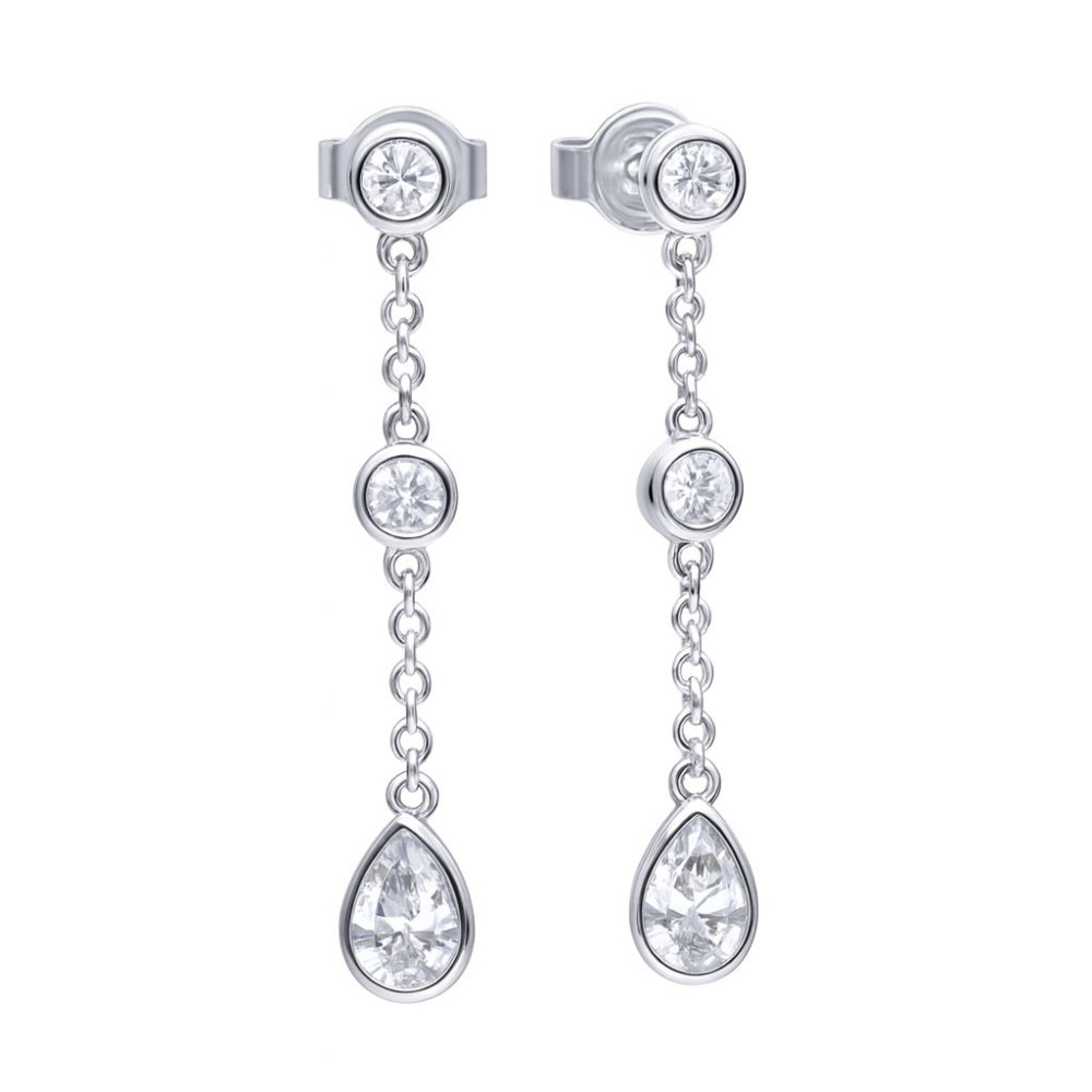 Produktbild för DIAMONFIRE 6220811082 - Earrings Dam (3CM)
