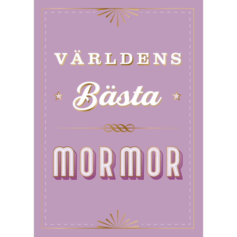 Produktbild för Världens bästa mormor (inbunden)