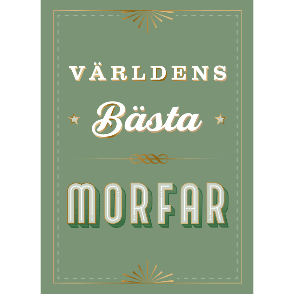 Produktbild för Världens bästa morfar (inbunden)
