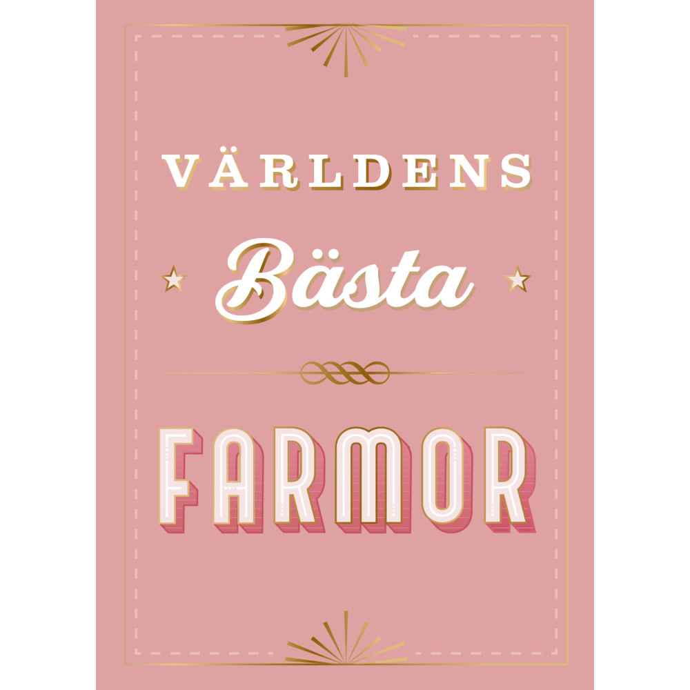 Produktbild för Världens bästa farmor (inbunden)