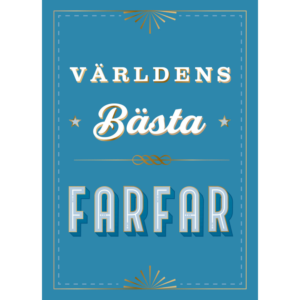 Produktbild för Världens bästa farfar (inbunden)
