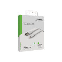 Produktbild för Belkin BoostCharge Lightning-kabel - Lightning / USB - 2 m