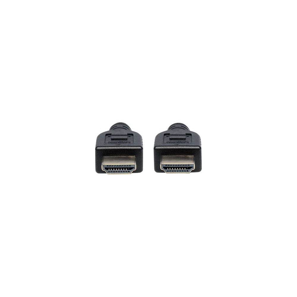 Produktbild för Manhattan HDMI Cable with Ethernet (CL3 rated, suitable for In-Wall use), 4K@60Hz (Premium High Speed), 1m, Male to Male, Black, Ultra HD 4k x 2k, In-Wall rated, Fully Shielded, Gold Plated Contacts, Lifetime Warranty, Polybag - HDMI-kabel med Ethernet - 