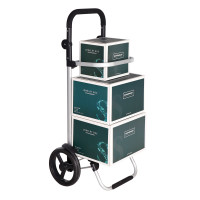 Produktbild för 35l Capacity Shopping Trolley Blue 27*44*100