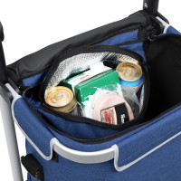 Produktbild för 35l Capacity Shopping Trolley Blue 27*44*100