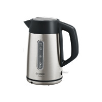 Produktbild för Bosch DesignLine TWK4P440 - vattenkokare - rostfritt stål/svart