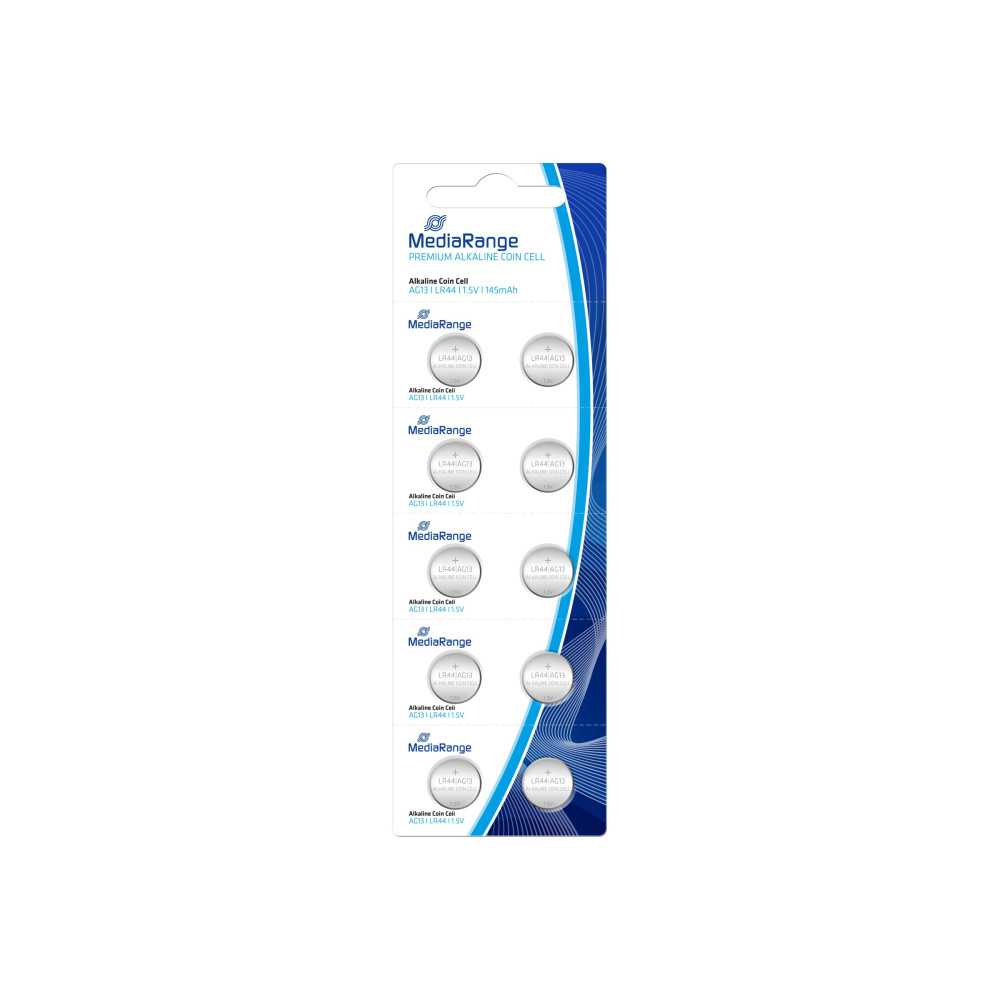 Produktbild för MediaRange batteri - 10 x LR44 - alkaliskt