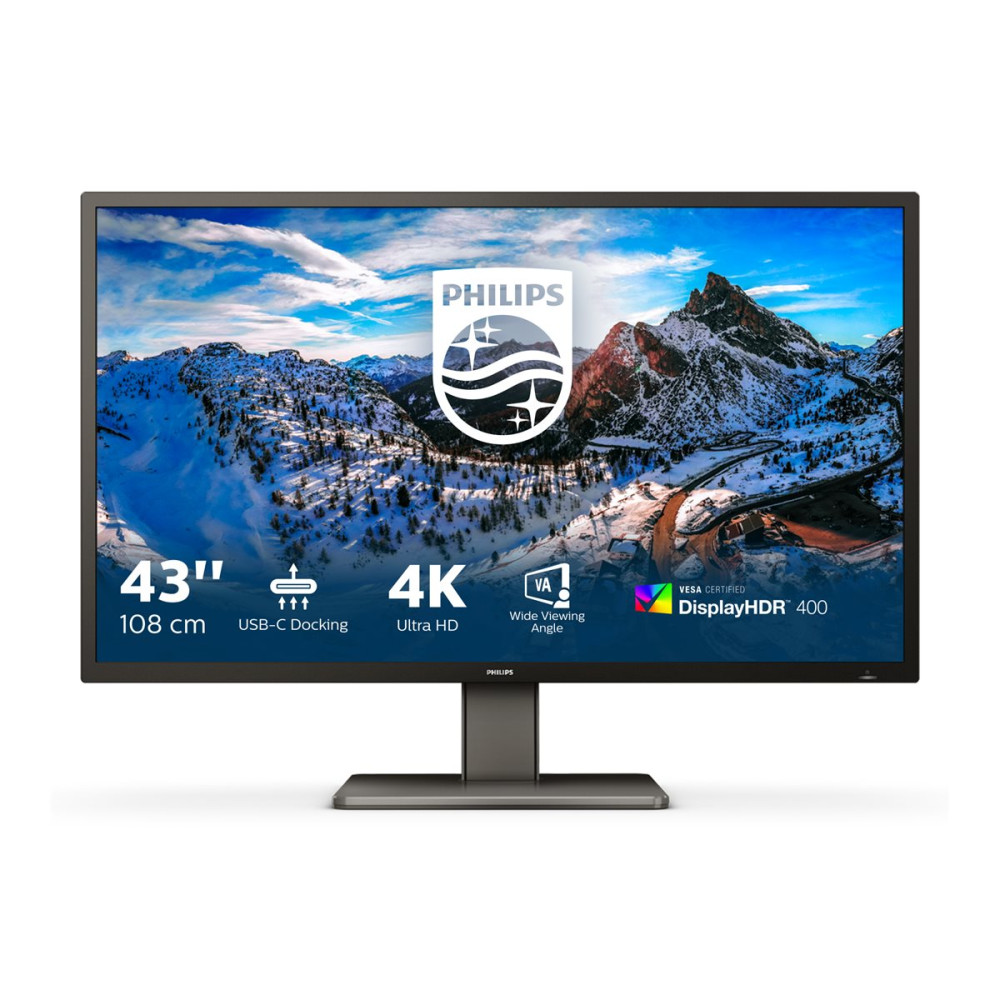 Produktbild för Philips 439P1 - LED-skärm - 4K - 43" - HDR