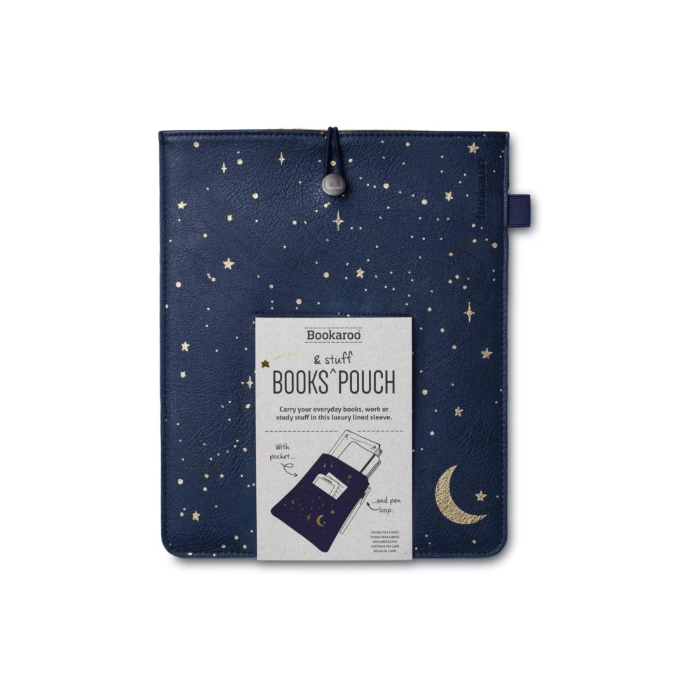 Produktbild för Bookaroo Books & Stuff Pouch - Moon & Stars