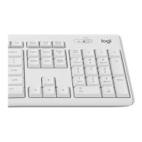 Produktbild för Logitech MK295 Silent - sats med tangentbord och mus - QWERTZ - tysk - offwhite Inmatningsenhet
