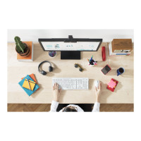 Produktbild för Logitech MK295 Silent - sats med tangentbord och mus - QWERTZ - tysk - offwhite Inmatningsenhet