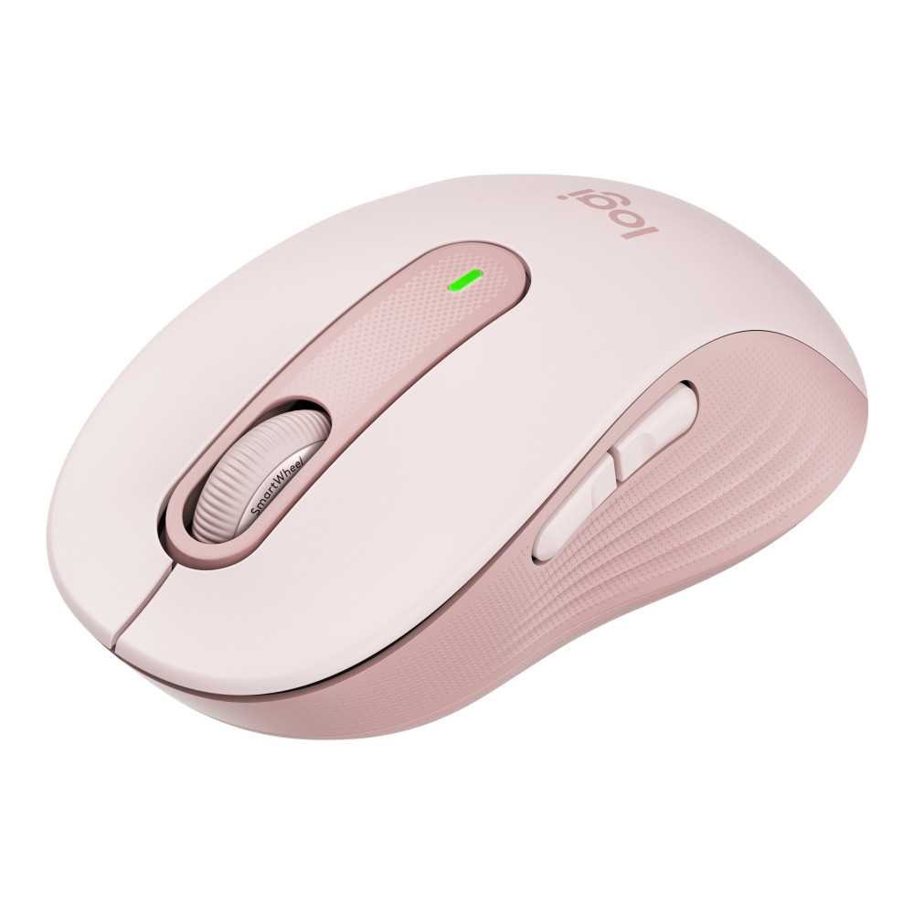 Produktbild för Logitech Signature M650 - mus - 2.4 GHz, Bluetooth - rosa