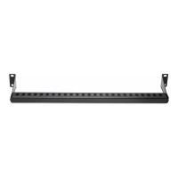Produktbild för StarTech.com 1U Rack Mountable Cable Lacing Bar w/Adjustable Depth, Cable Support Guide For Organized 19" Racks/Cabinets, Horizontal Cable Guide For Patch Panels/Switches/PDUs - list för rackkabelhantering (horisontell) - 1U