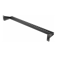 Produktbild för StarTech.com 1U Rack Mountable Cable Lacing Bar w/Adjustable Depth, Cable Support Guide For Organized 19" Racks/Cabinets, Horizontal Cable Guide For Patch Panels/Switches/PDUs - list för rackkabelhantering (horisontell) - 1U