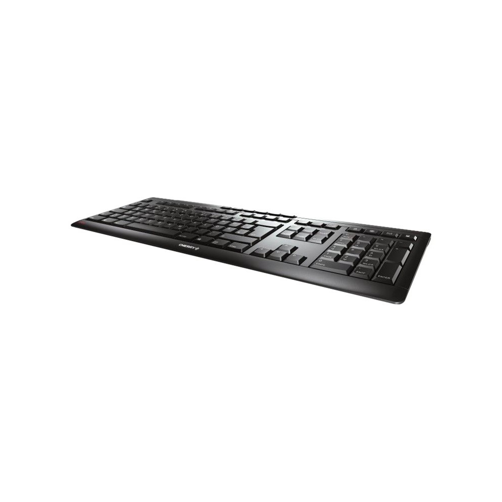 Produktbild för CHERRY STREAM KEYBOARD WIRELESS - tangentbord - QWERTZ - tysk - svart Inmatningsenhet