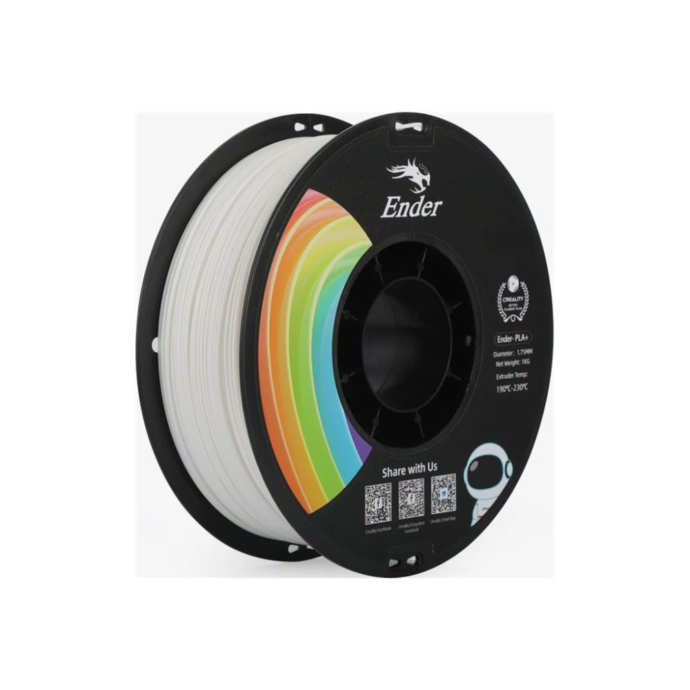 Produktbild för Creality3D Ender - vit - PLA+ filament